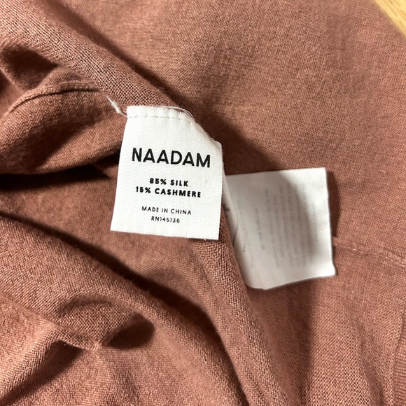 NAADAM khimori silk cashmere robe lounge cozy luxe - Picture 7 of 9